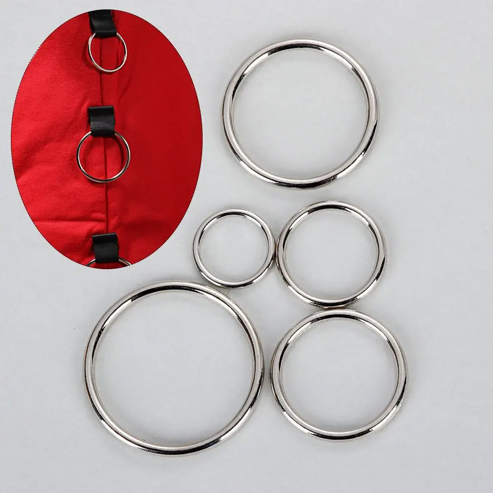 10Pcs/lot Gold Silver O Ring Connection Pet Collar Alloy Metal Ring Backpack Shoes Bags Belt Buckles DIY Craft Supplies Webbing