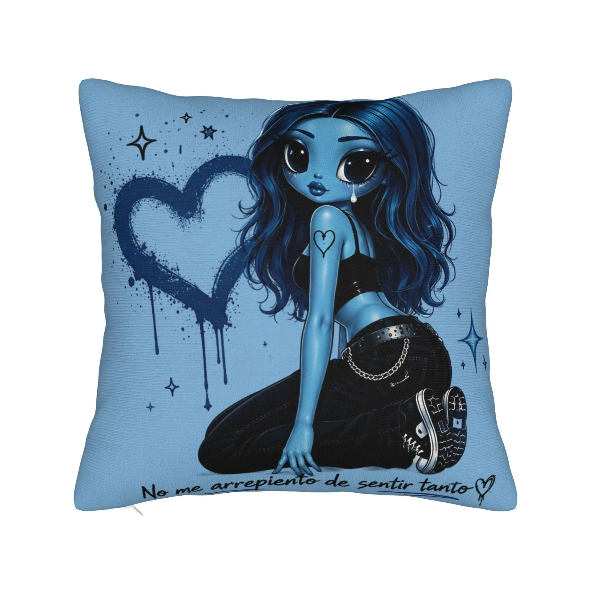 No Me Arrepiento De Sentir Tanto Karols G NMADST  Printed Pillowcase Cushion Cover  Pillow Covers  Square Multi Size