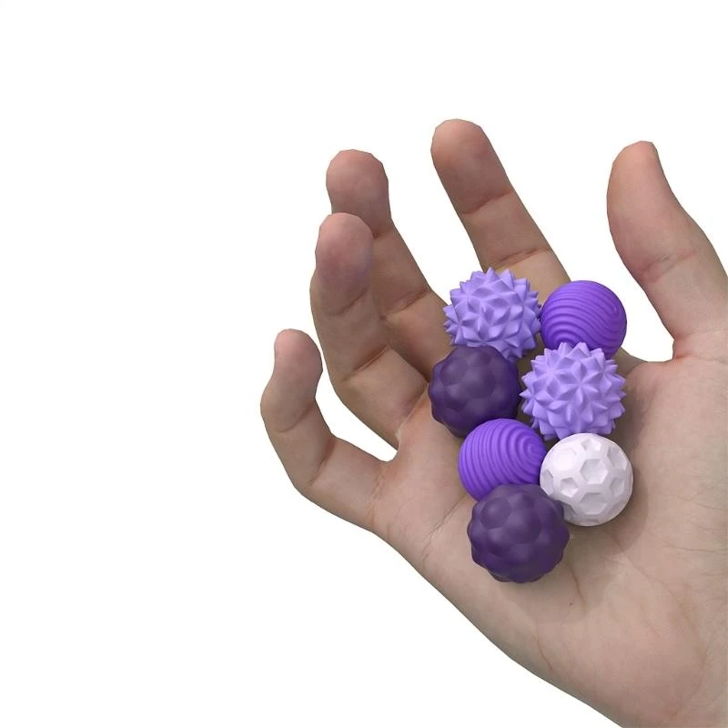 G2TE Kinder sensorische Magnetkugeln Beruhigungsspielzeug für Stressabbau und Angst Neuheit Silikonkugeln Gadget strukturiertes