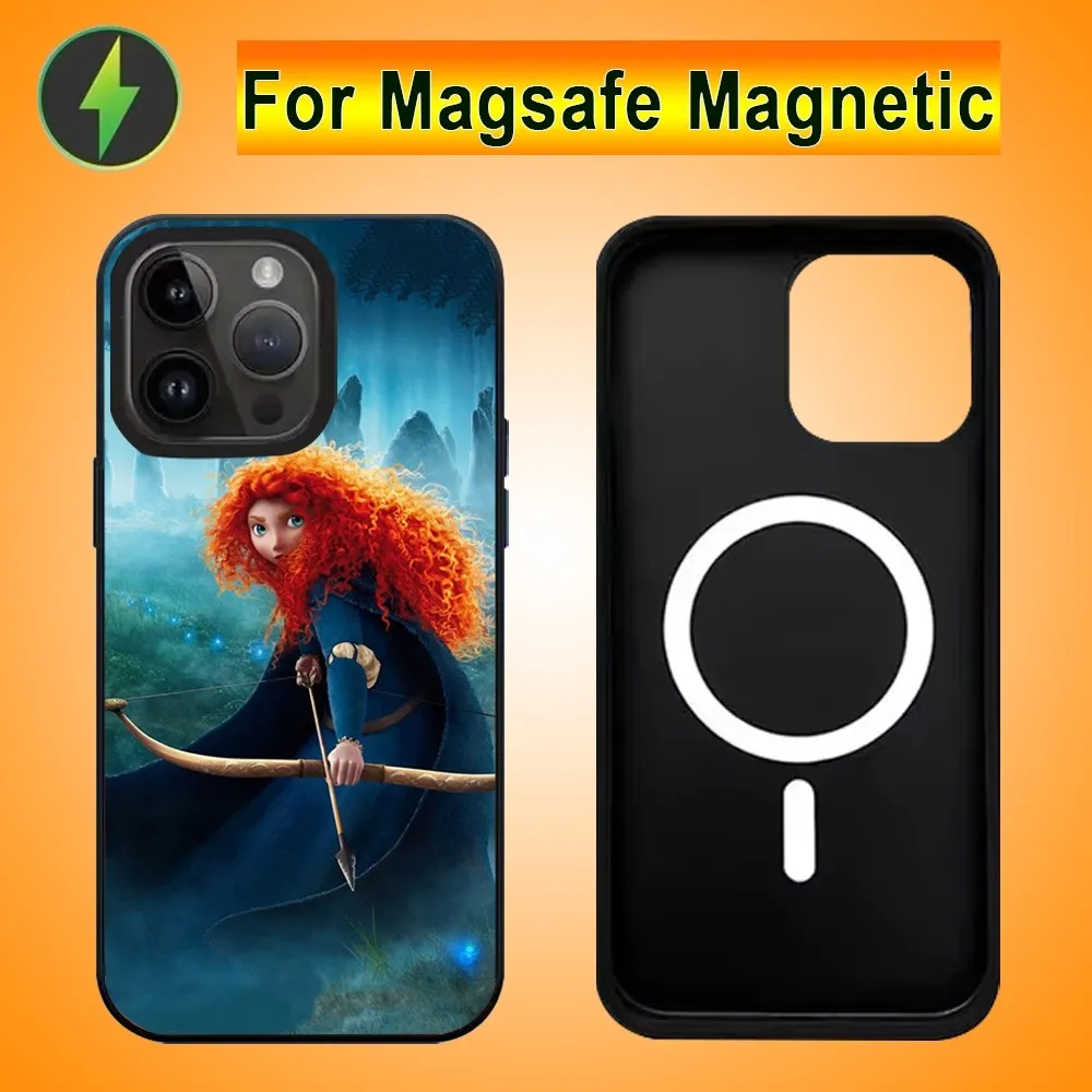 B-Brave M-Merida Phone Case For IPhone 15 14 13 Pro Max 11 12 Mini Alex Mirror For Magsafe Wireless Charging Cover