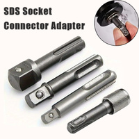 4pcs SDS Socket Adapter Hex Shank Screwdriver Adapter Converter 3/8\