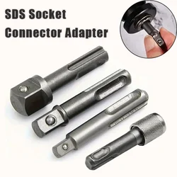 4pcs SDS Socket Adapter Hex Shank Screwdriver Adapter Converter 3/8