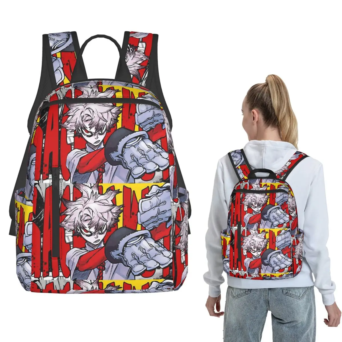 Otaku Autumn Gachiakuta Backpack Large Capacity Boys Girls BookBag School Bag Shoulder Bags for Men Women