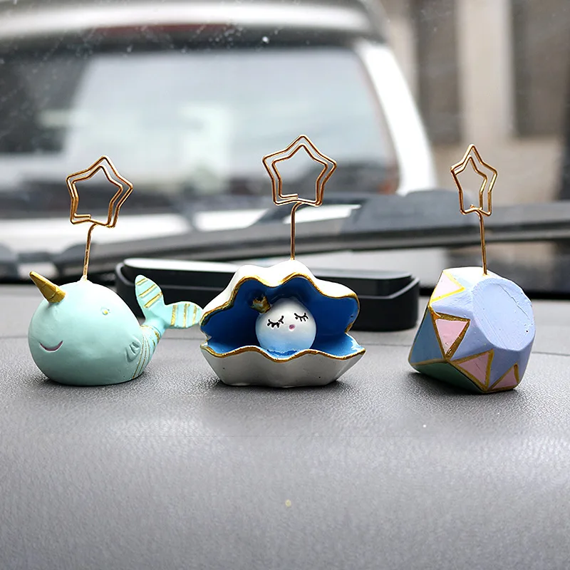 Car Decoration Nordic Style Home Resin Decoration Small Gifts Desktop Decoration Clip Student Gift Decoration