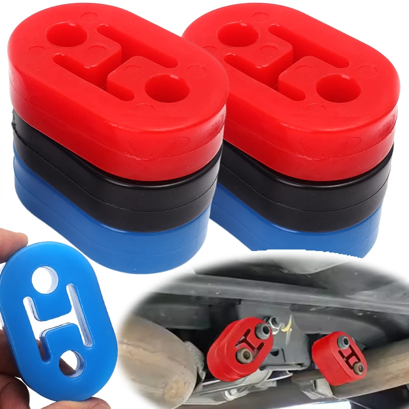 Gancio di scarico a 2 fori Supporto in gomma di lunghezza estesa per auto camion SUV Silenziatore Kit anti-shock Accessori per gancio per tubo di scarico automatico