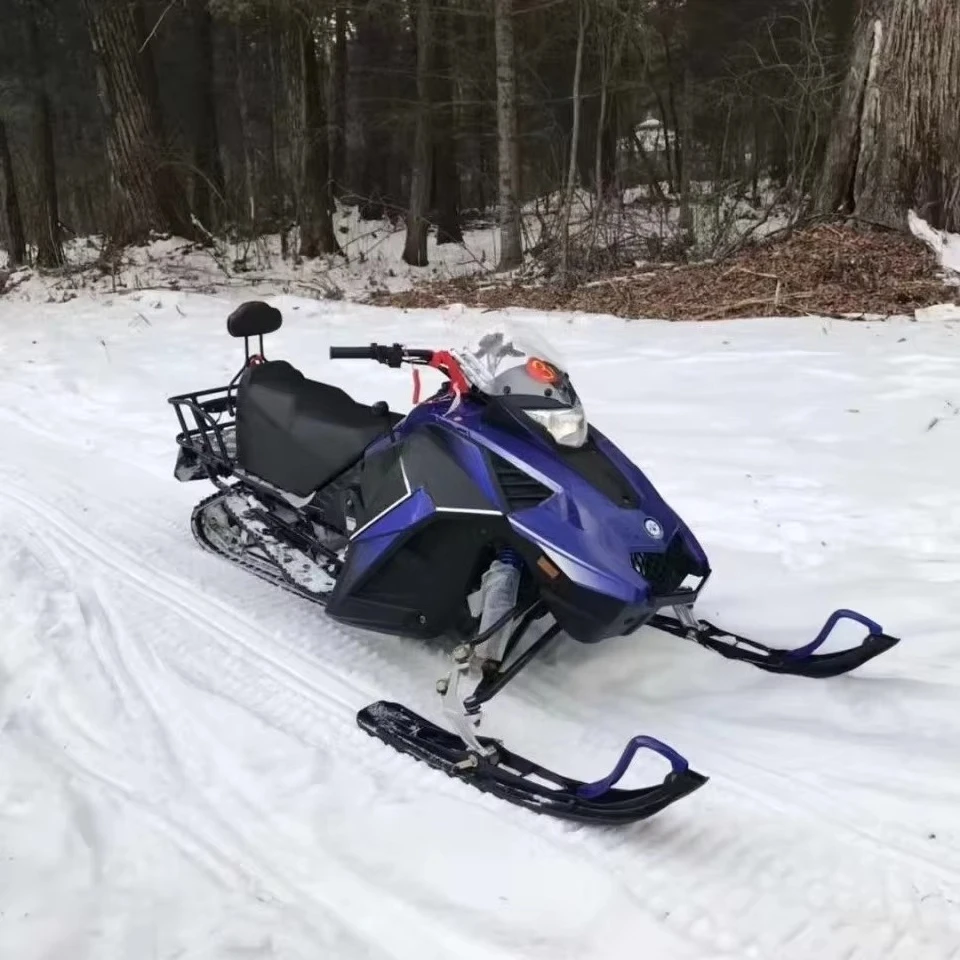380CC Snowmobile Adults 2-Seater Tracked Snow Mobile Sled Winter Outdoor Sports Motorized Off-Road Snow Scooter