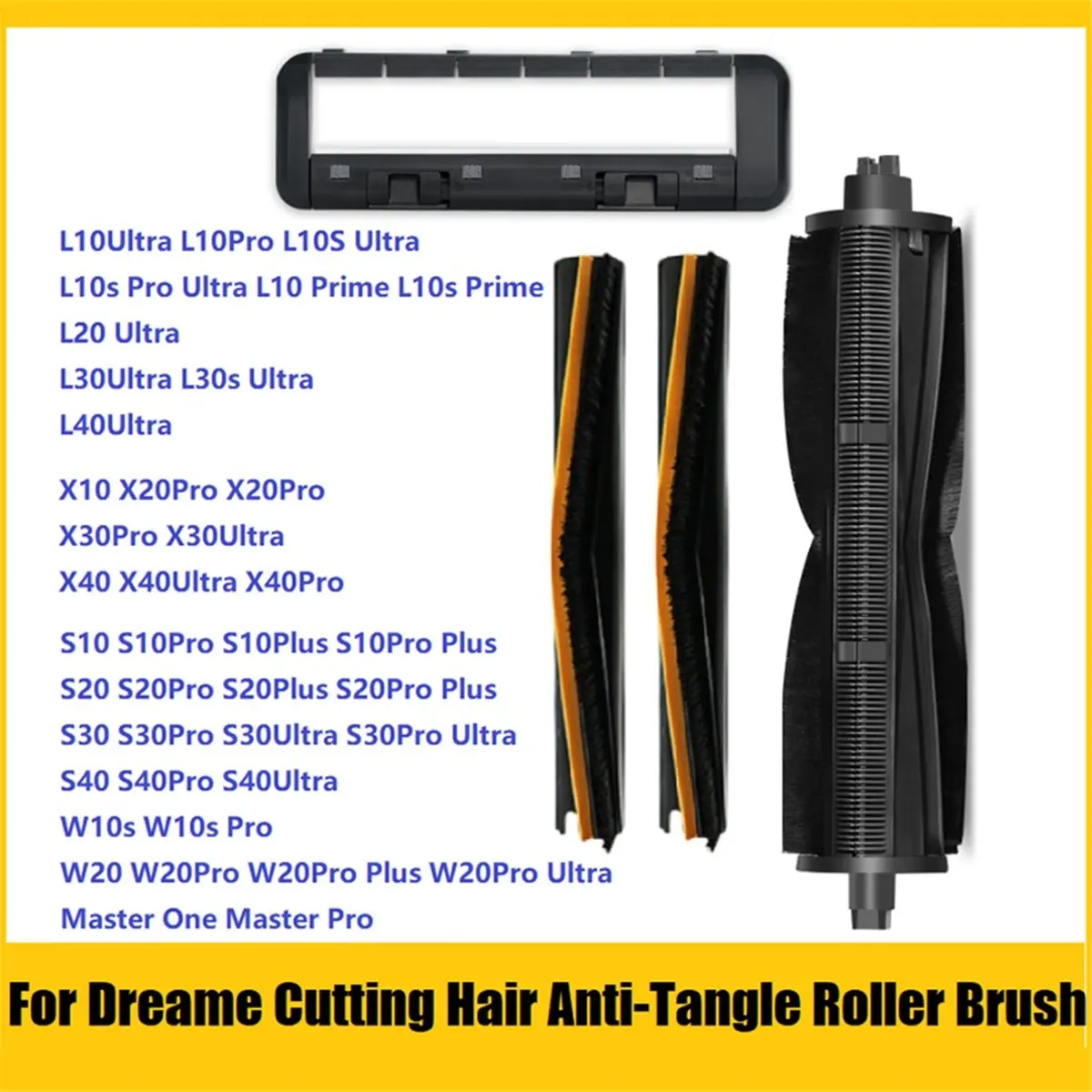 

SAF For Dreame X40/X30/X20/X10/S30/S20/S10 Series Cutting Hair Anti-Tangle Roller Brush Scrape Strip Vaccum Attachment