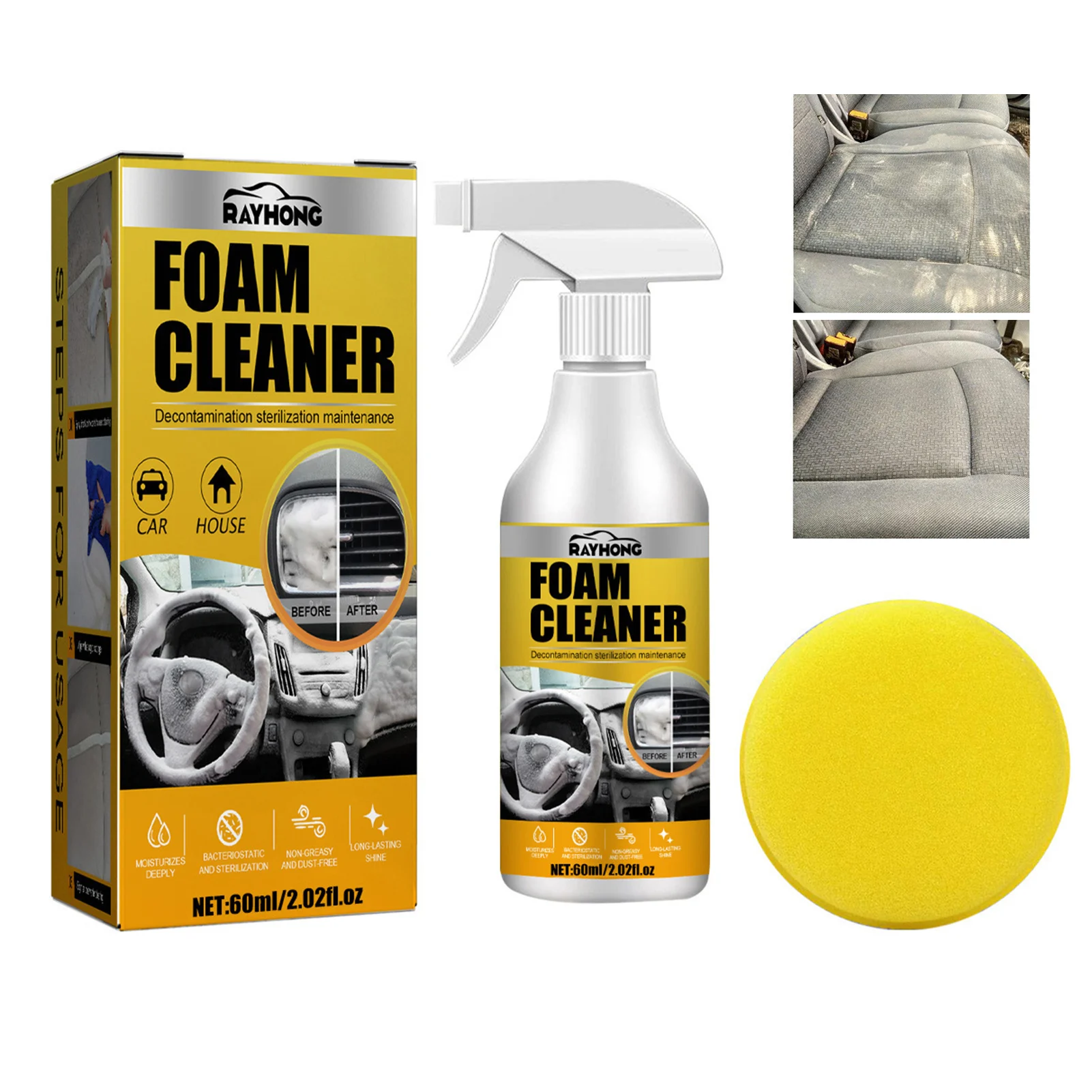 

Multi-purpose Foam Cleaner Anti-bacterial Fast Effect Cleaner for Friends Family Neighbors Gift