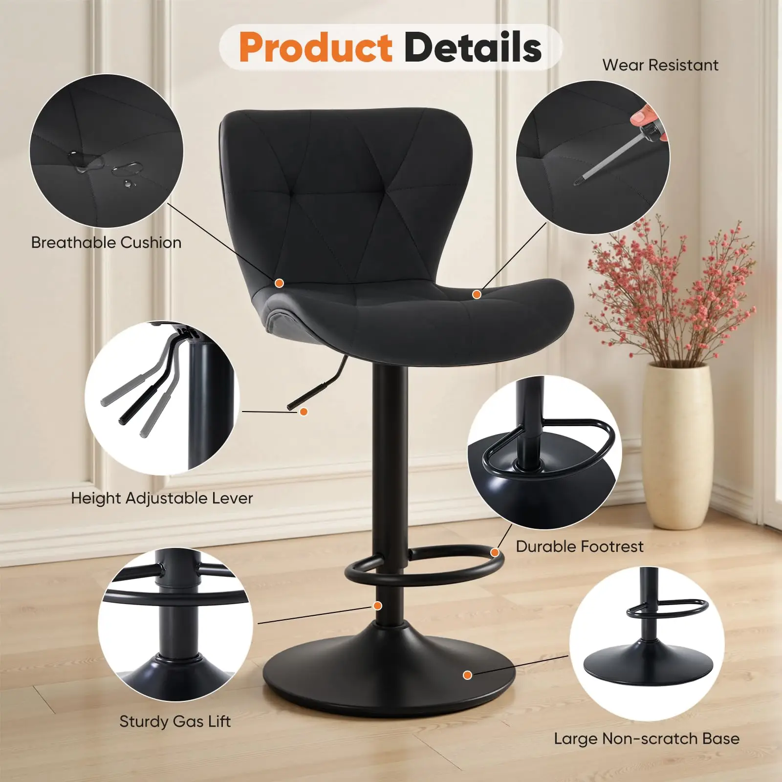 Thumbnail 3 - #19 Upholstered Dining Chairs Comparison Guide