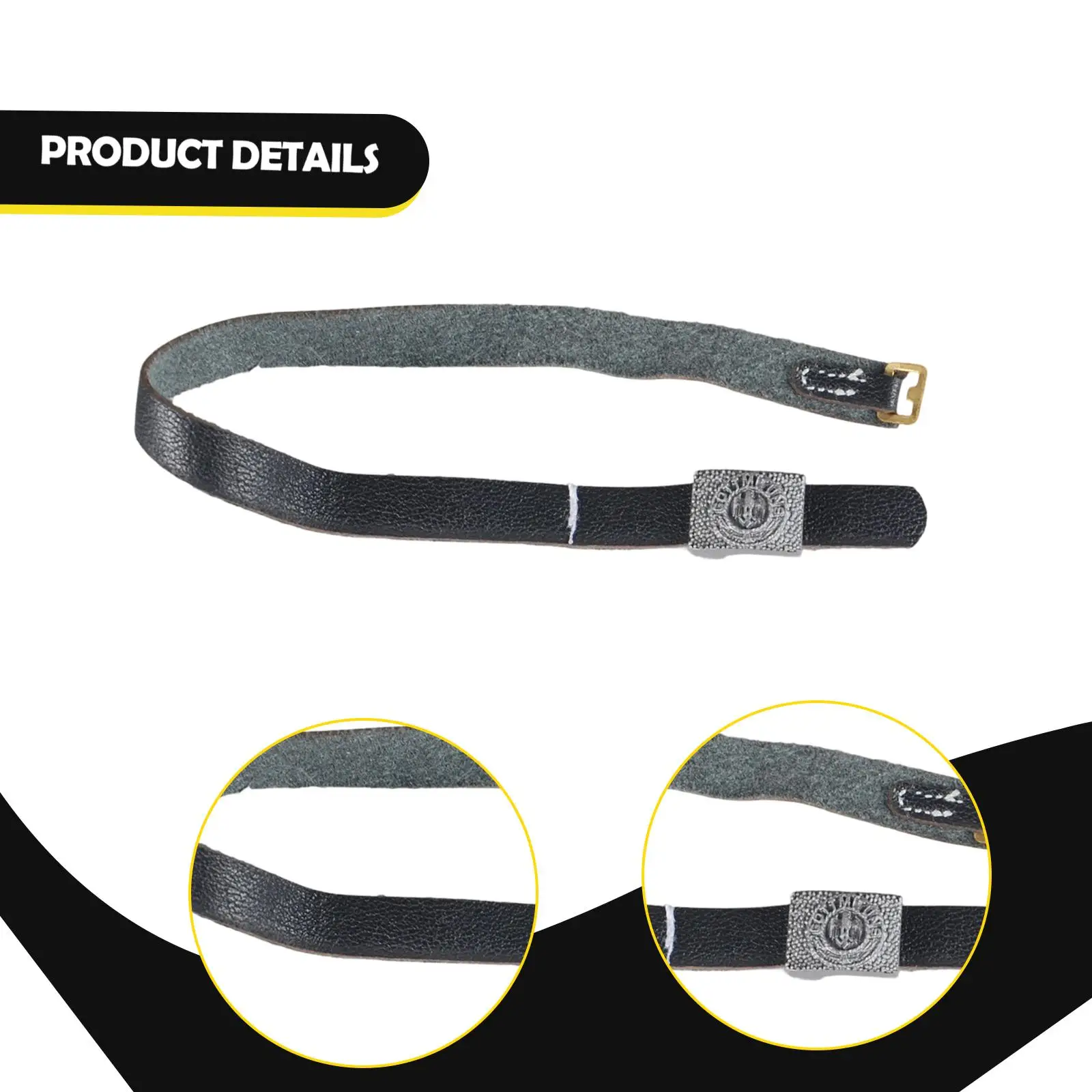 Ceinture pour figurine d'action 1/6 pour figurine homme de 12 pouces, en cuir PU avec boucle en métal, ceinture de taille