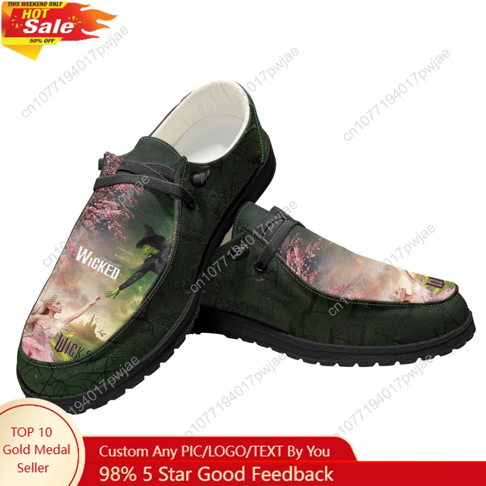

Wicked the Musical Casual Shoes Mens Womans Flat Shoe Breathable Outdoor Lightweight Footwear Couple Custom Made Shoes
