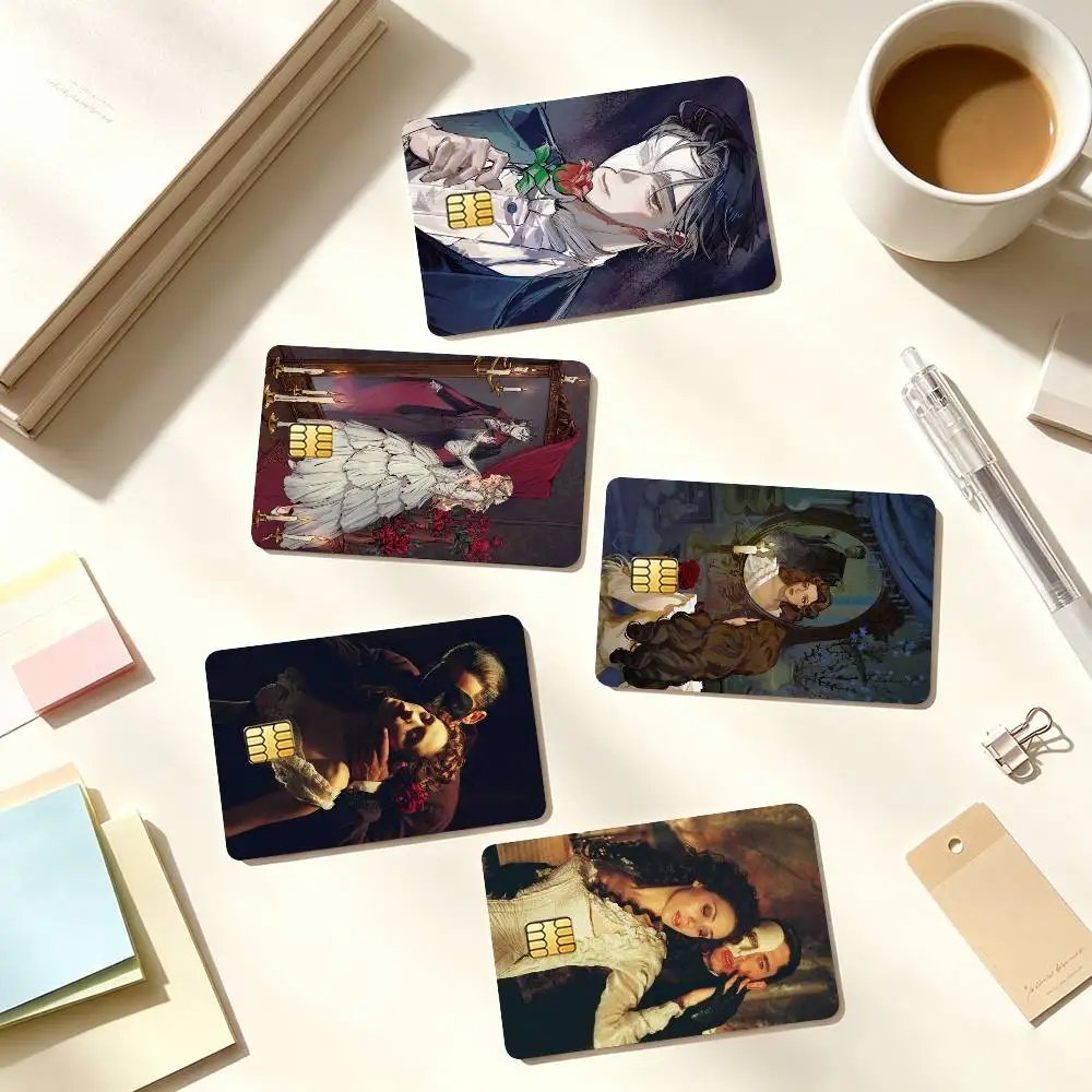 T-The Phantom of the Opera Musical Credit Card HD Stickers Small Chip Waterproof Sticker Game Card Decal Gift