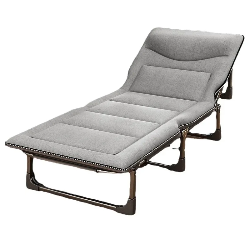Cama plegable para oficina, descanso individual para el almuerzo, siesta en casa, sillón reclinable plegable, cama de campamento multifuncional, artefacto para el almuerzo para adultos