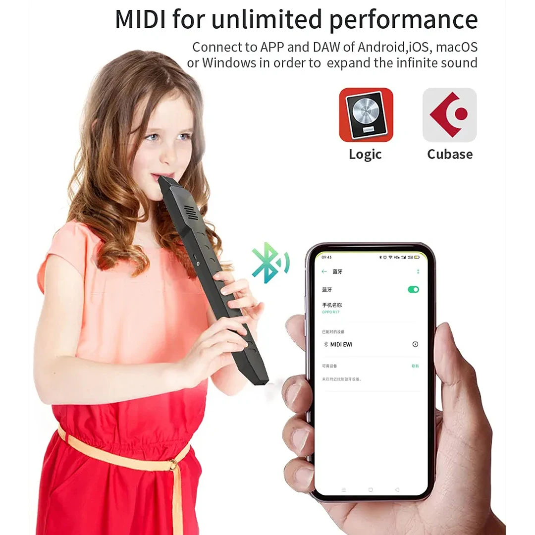 Mini Digital Electronic Wind Saxophone Instrument Blowpipe Sax Flute Clarinet Trumpet Recorder