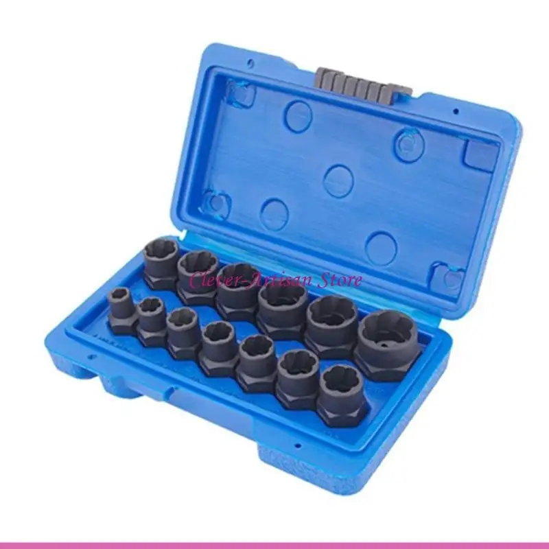 

E06B Профессиональный набор для снятия гаек ударных болтов, 13x6,35-19 мм, с коробкой для хранения