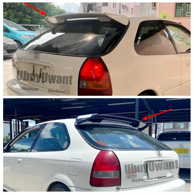

Roof Spoiler High Quality ABS Plastic Gloss Black Rear Spoiler Trunk Boot Wing Spoiler For 1996 1997 1998 1999 2000 Honda Civic