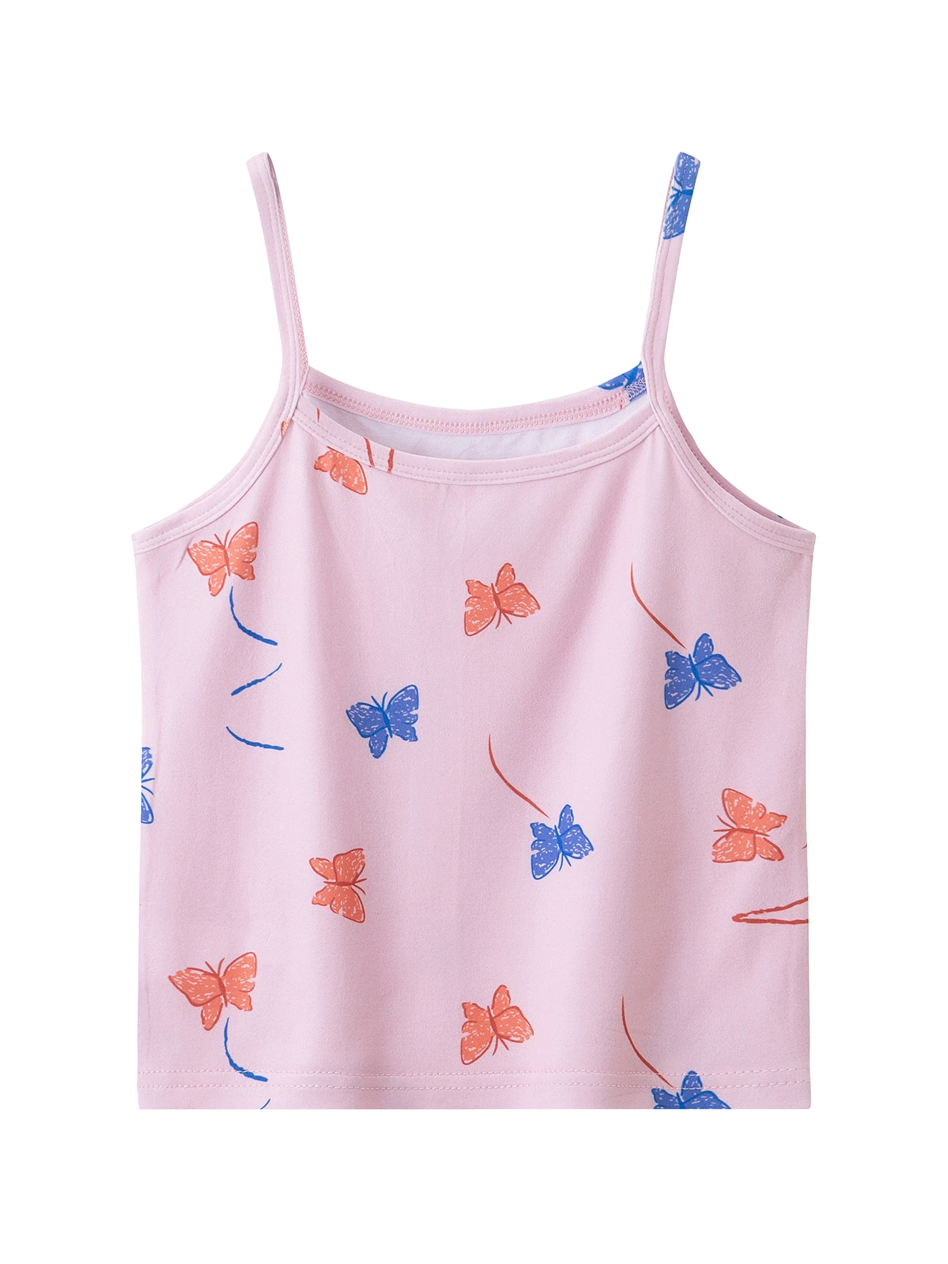 4-teiliges Set süßer und niedlicher bedruckter Camisole-Westen für Mädchen für alle Jahreszeiten, bequeme Unterweste, ärmelloses Oberteil für Kinder. – Detail 8