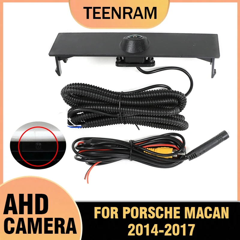 

For Porsche MACAN 2014-2017 Car 720P AHD Front View OEM Logo Camera HD Fisheye Wide Angle 150° Camera Night Vision Cam