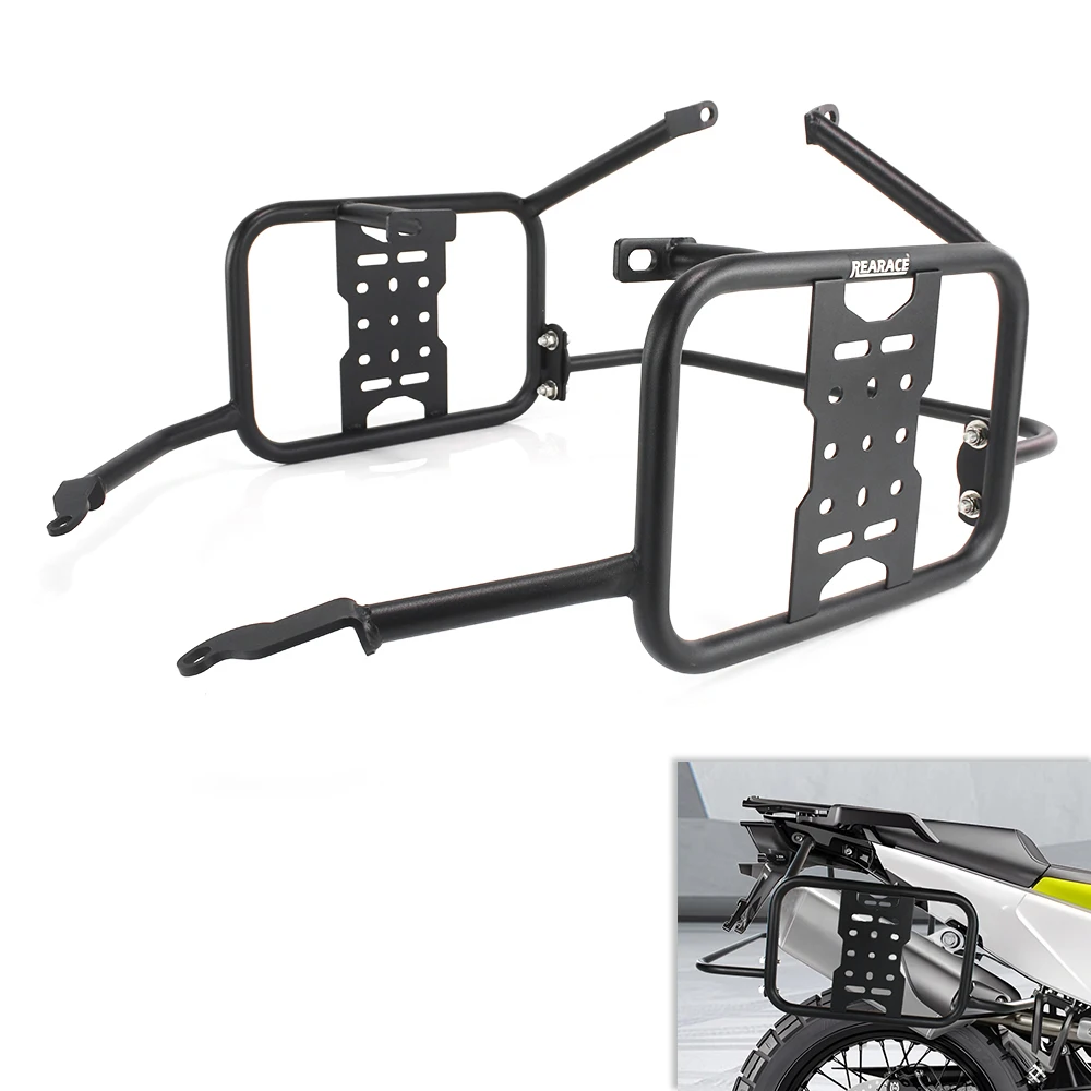 Motorcycle Side Saddle Bag Support Guard Bars Mounting Brackets for Husqvarna Norden 901 2022-2024 Pannier Racks Side Carrier