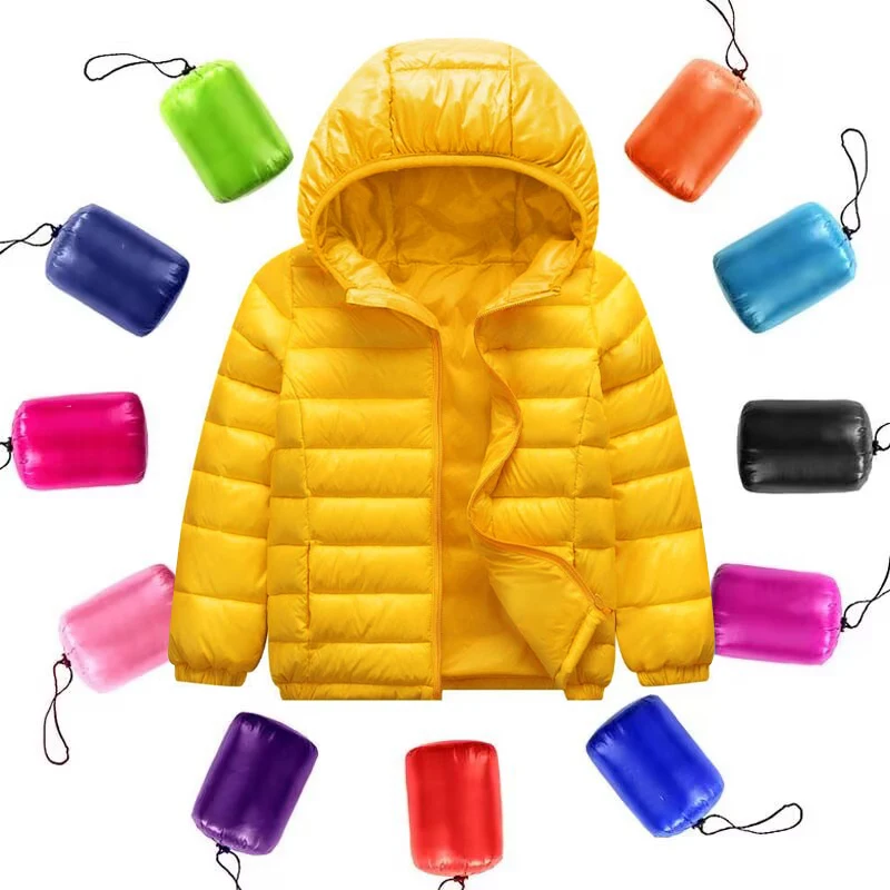 2024 New Fashion Children\'s Jackets Jackets Boys Girls Autumn Warm Down Hooded Coats Teens Parka Children\'s Winter Jackets 3-12