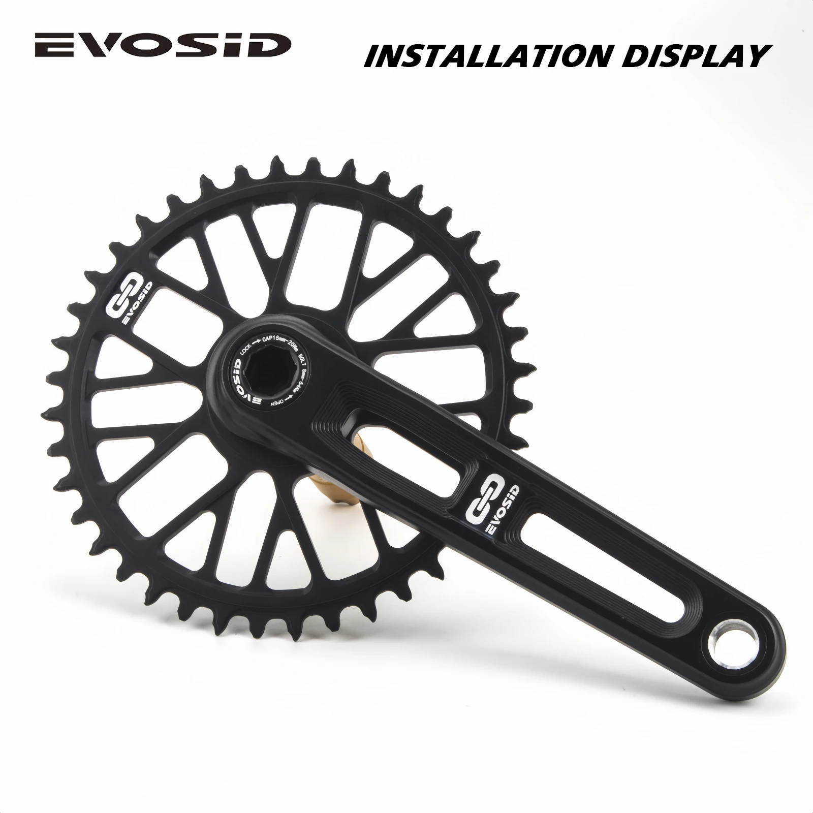 EVOSID Road Bike Chainring 40T 42T 44T 46T 48T Crown Narrow Wide Chainwheel 7075 CNC Tooth Disc Gravel Fold Bicycle Chain Wheel