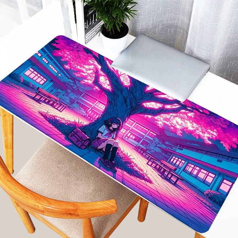 Large Mouse Pad Low pixel Anime Desk Mat kawaii Gaming Mousepad Keyboard Colorful Gamer Accessories Table Pad Computer Mousepad