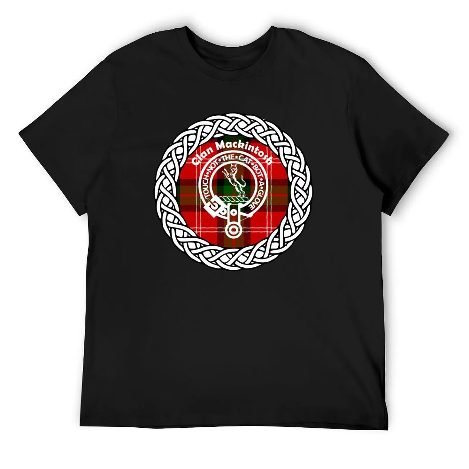 Clan Mackintosh surname last name tartan crest badge T-Shirt cute clothes aesthetic clothes shirts graphic tees mens t shirt