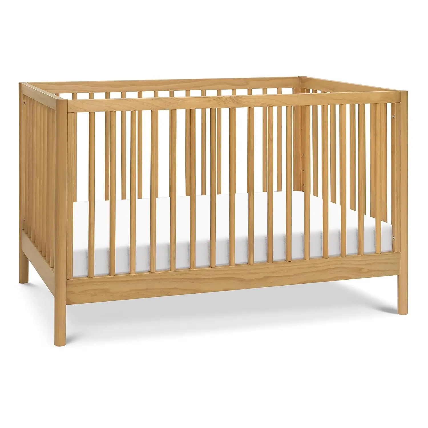 DaVinci Birdie 3-in-1 Convertible Crib, Honey, Easy Assemble, Greenguard Gold Certified