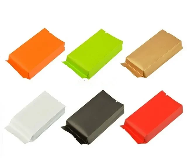 

100pcs/lot-10.5*5*2cm,12*5.5*2.5cm Kraft paper Bags with Foil Lining Pollen Tea Storage Seal Pockets Food Packaging Gift Bag