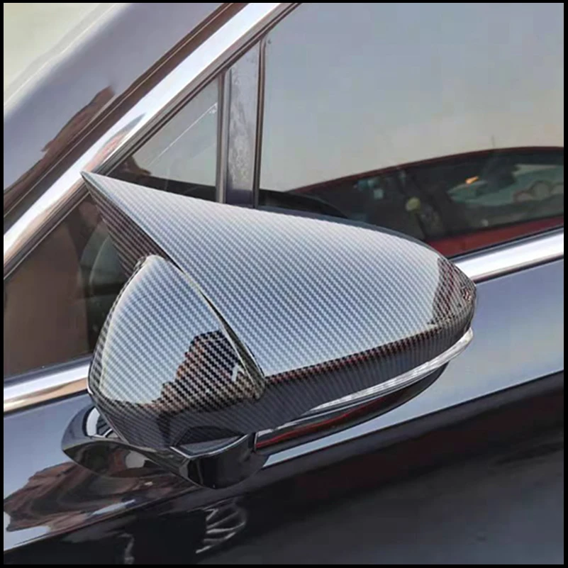 

Car Accessories For Ford Mondeo Fusion MK5 2013~2018 Rearview Mirror Cover Cap Trim With Horn Decoration Auto Styling Parts
