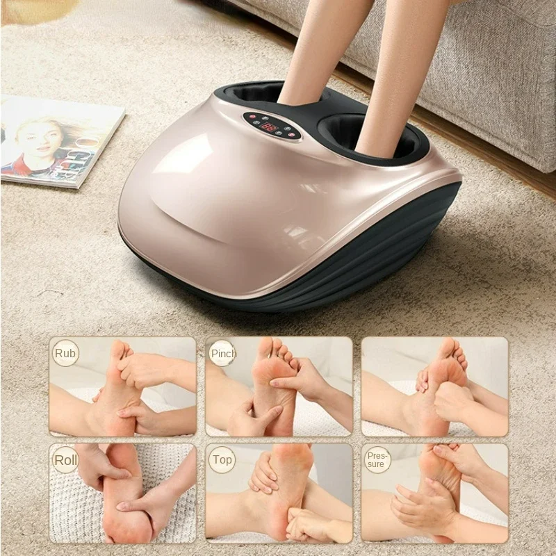 Heated Foot Warmer and Massager,Fully Automatic Therapy Machine, Calf Muscle Relaxation Tool, Home Use, Foot Heat Therapy Device