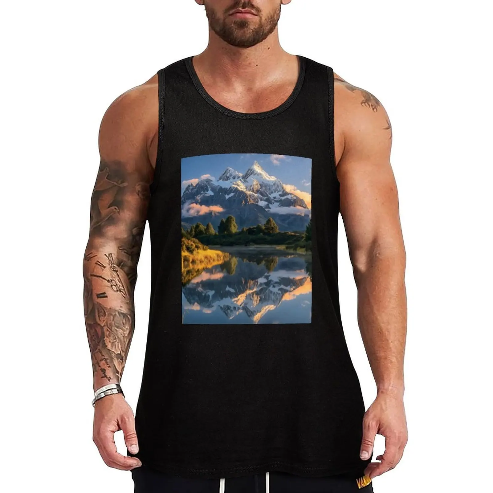 Reflections of Serenity Tank Top T-shirt for fitness men clothings Men's sleeveless