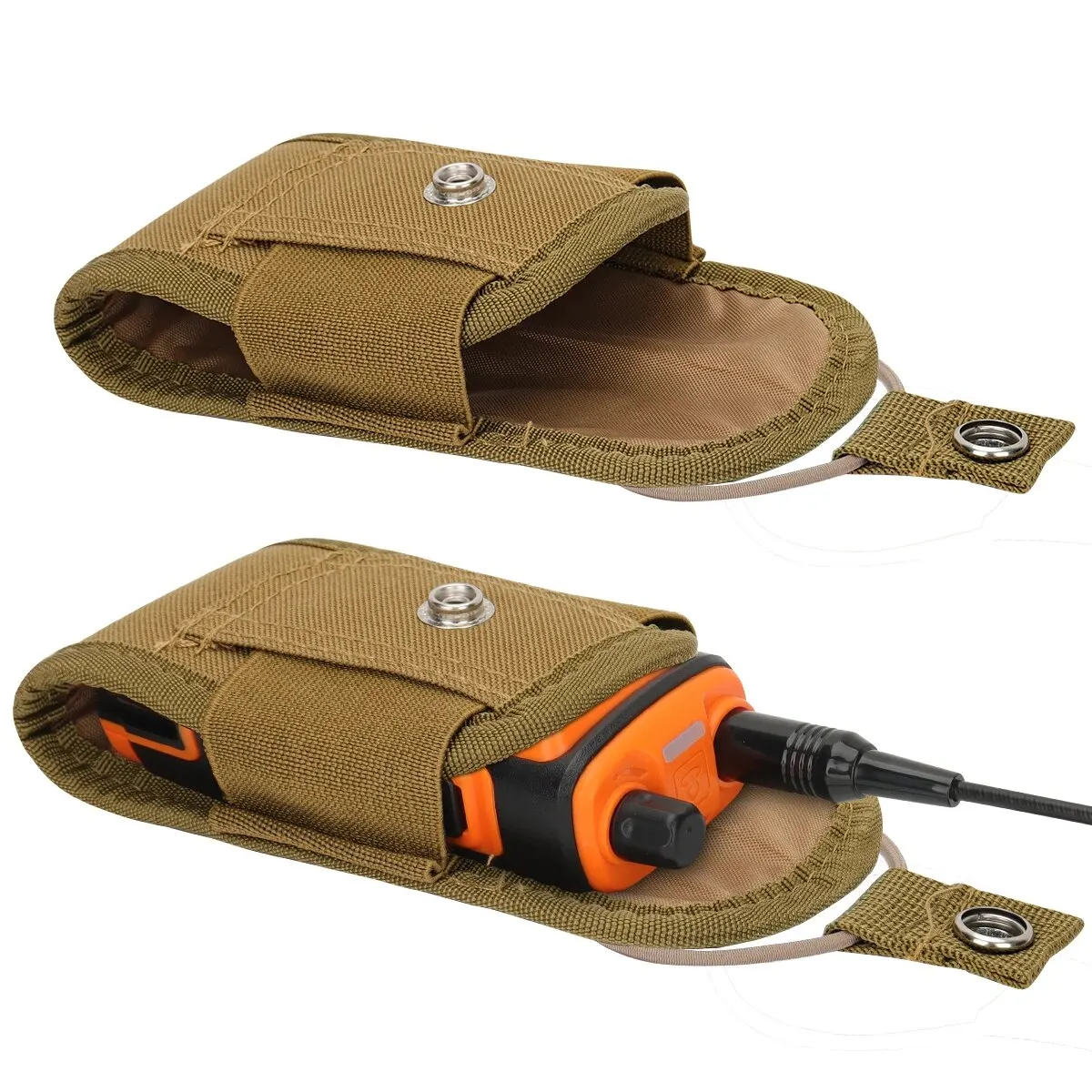 Bolsa táctica Oxford Molle para walkie talkie con soporte - imagen 5
