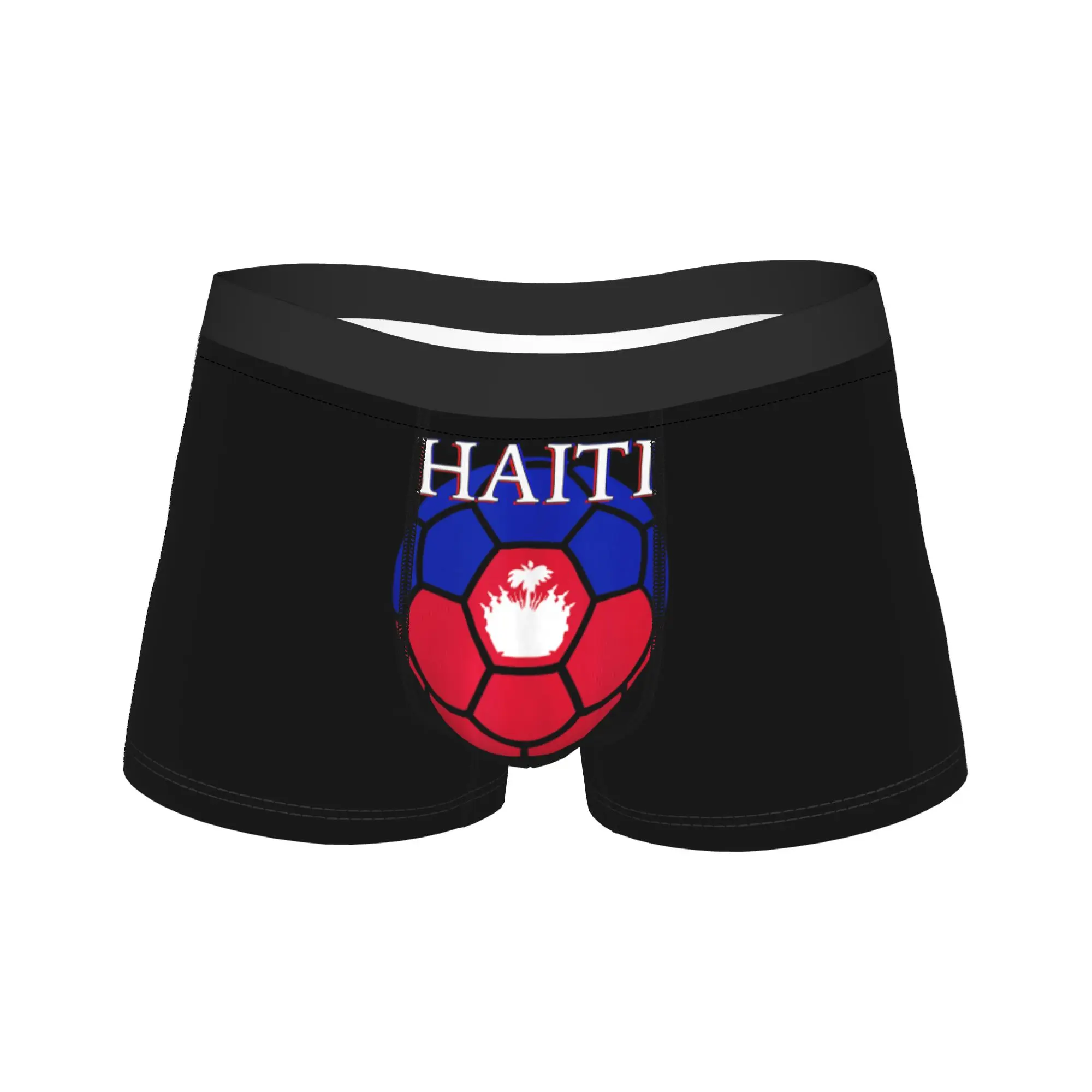 

Haiti Soccer Boxer Brief Underwear Trenky Man Sexy Soft Boxershorts Customs Large Size Underpants