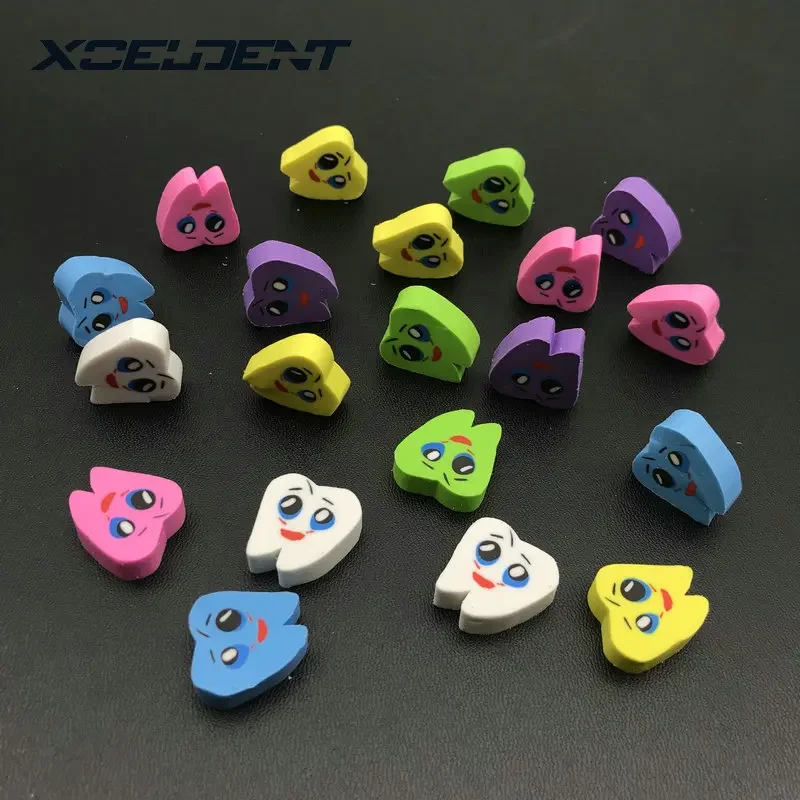 20pcs/bag Molar Shaped Tooth Rubber Erasers Dentist Dental Clinic School Gift Student Rubber