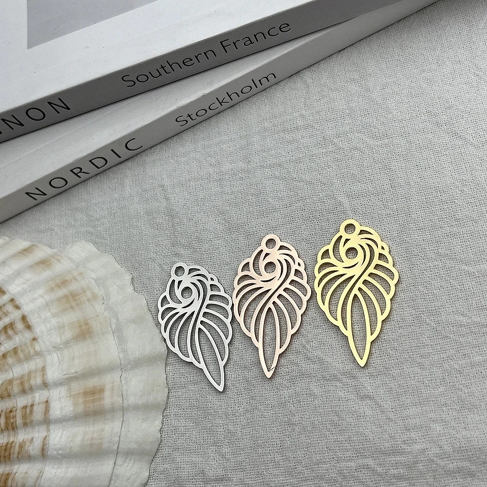 

10/pcs Earring Charms for Jewelry Making Wholesale Bulk Gold Stainless Steel Pendants Diy Earrings Supplies HandMade Accessories