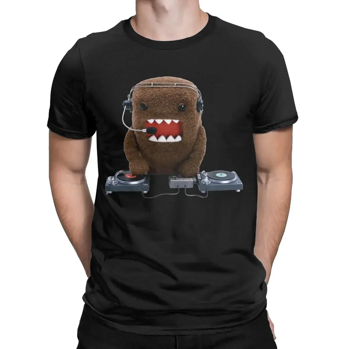 Футболка Erkek DJ Domo Kun Doll İnan% 100%, pamuk Tee g. Mlek kısa kollu, футболка Crewneck giysi benzersize, уличная одежда для мужчин