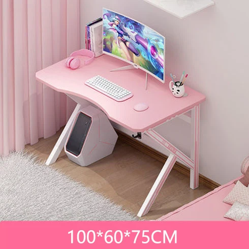 ピンクのビデオゲームデスク,女の子のためのオフィステーブル,ラップ