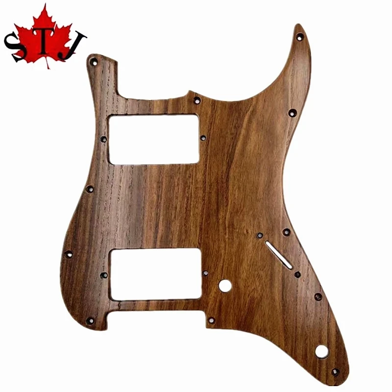 1PCS Electric Guitar HH Solid wood Pickguard Scratch Plate made for 11 Holes American Standard FD ST Style Guitar Accessories