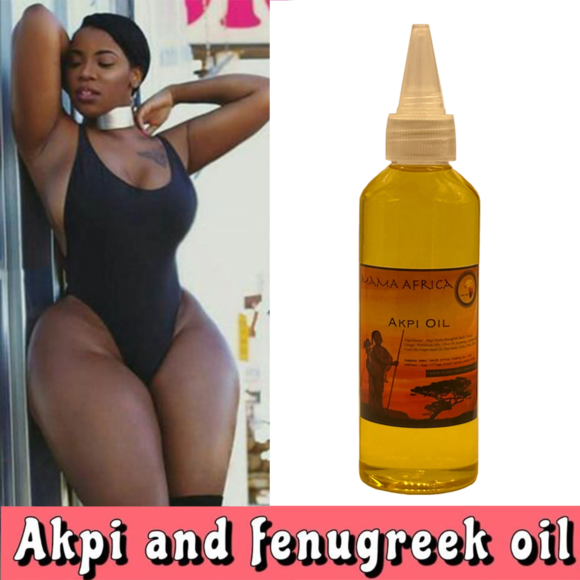 West Africa HIPS Massage Oil Curve-Enhancing Boost Your Curves with Every Walking Step Apply Before Walking or Exercise