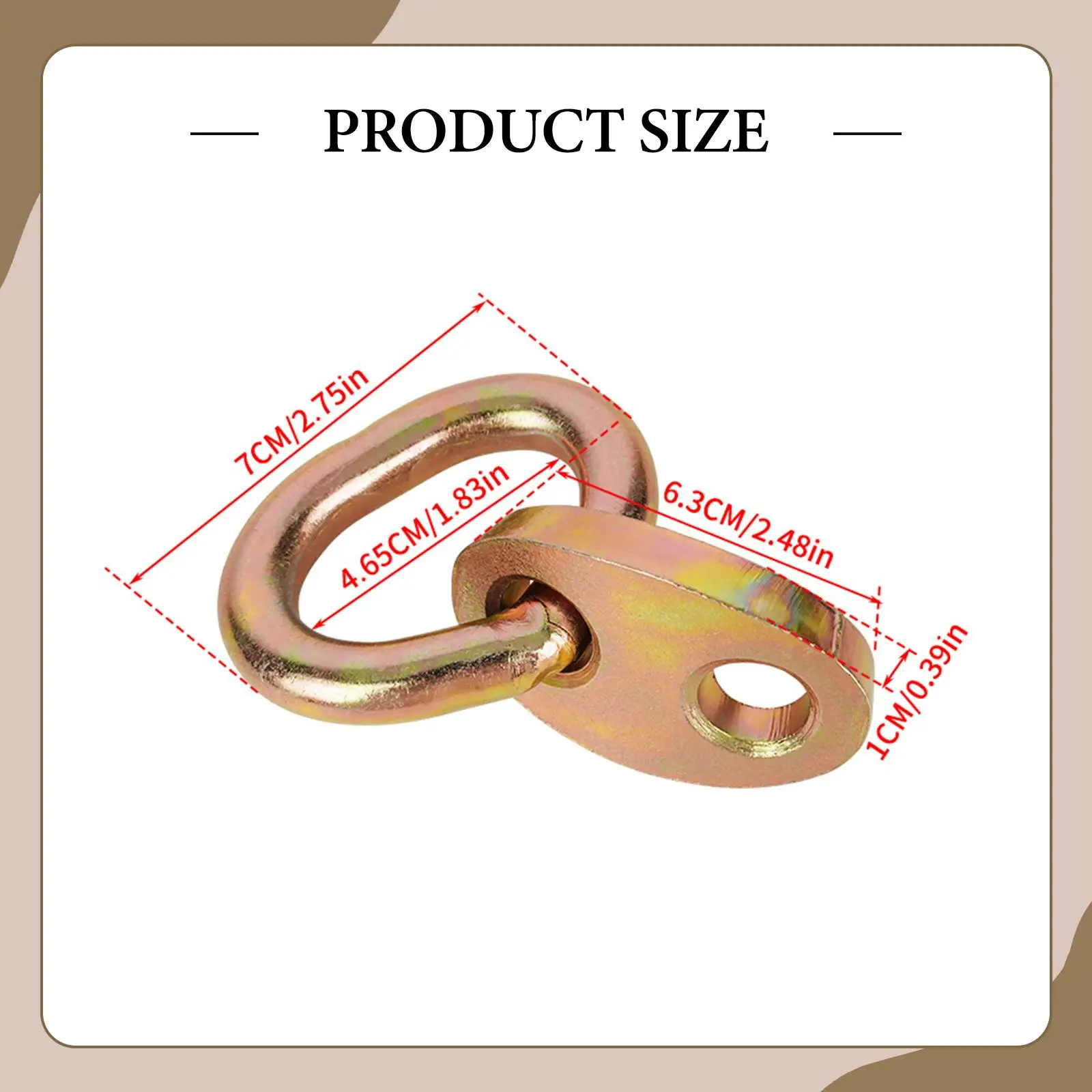 حلقة رفع دعامة رافعة المحرك بسعة 2300 كجم، عروة رفع شديدة التحمل