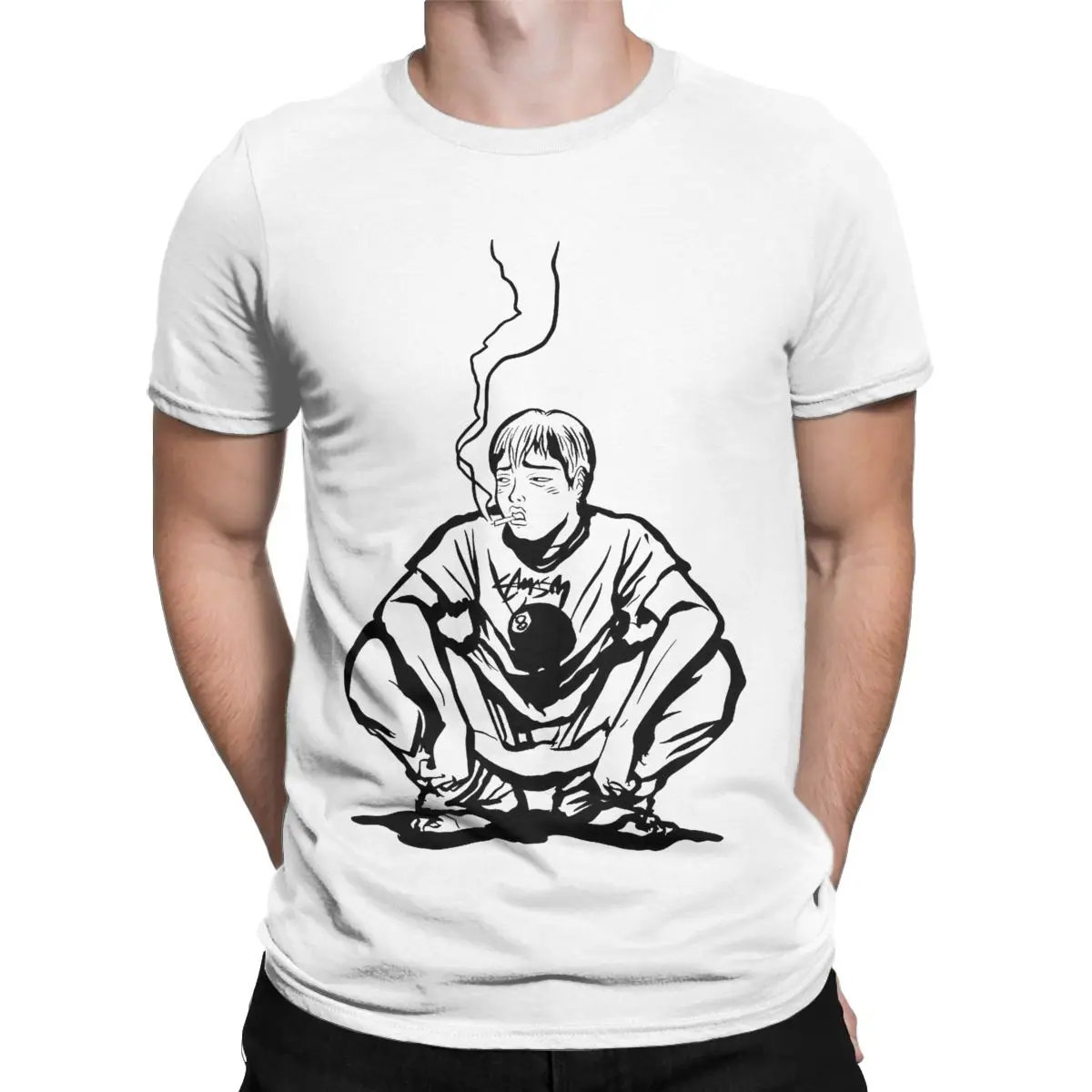 Onizuka Gto Great Teacher Onizuka Men's T Shirts GTO Anime Funny Tees Short Sleeve O Neck T-Shirt Cotton Gift Idea Clothing