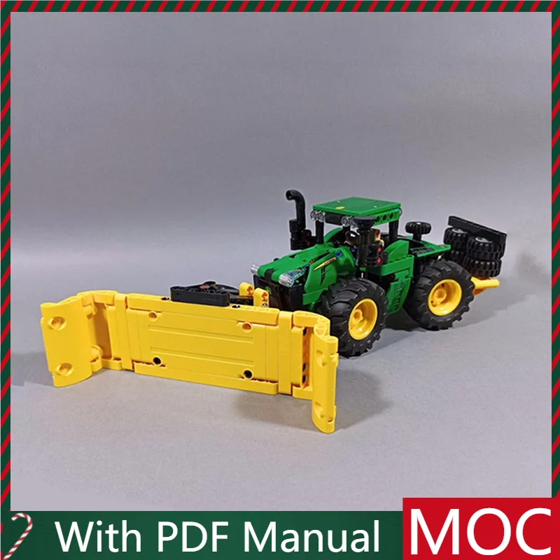 

383 детали, хит продаж, модель сельскохозяйственного трактора MOC, модульный набор «сделай сам», строительные блоки, детская сборка, дисплей, игрушки, фестиваль, подарок-сюрприз