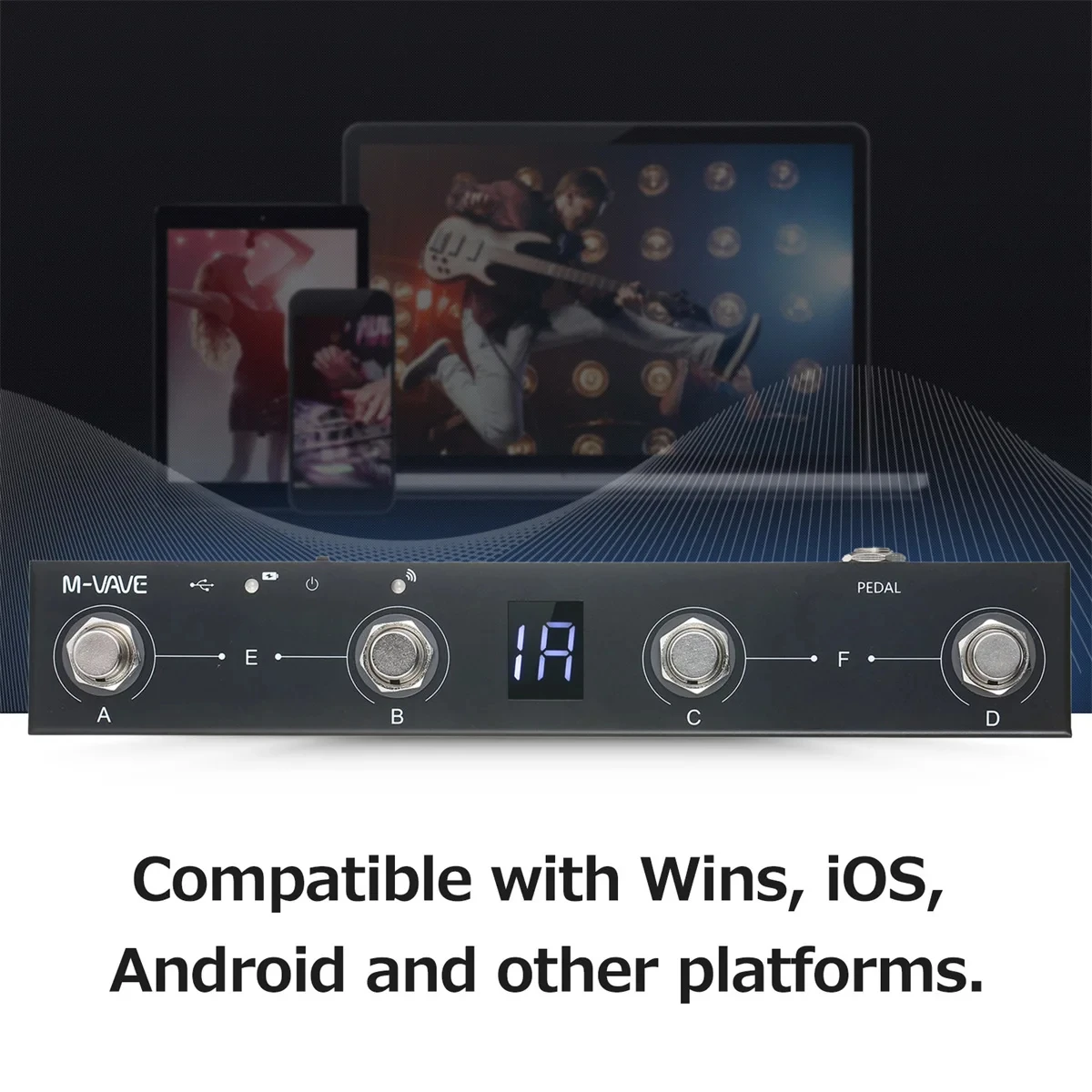 M-vave-ワイヤレスMidiコントローラー,充電式,4ボタン,ポータブル,ペダル,アプリコントロール,チョコレートbt