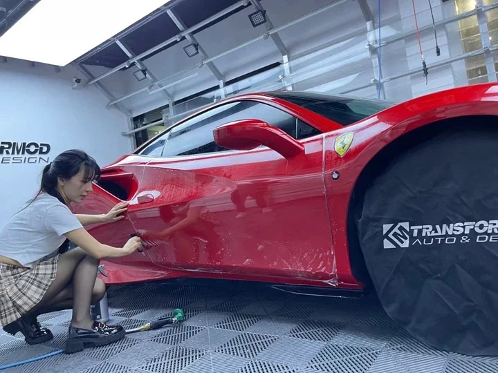 2025 Hoge kwaliteit 7,5 mm hydrofobe TPU PPF Anti-kras zelfherstellende autolakbeschermingsfilm