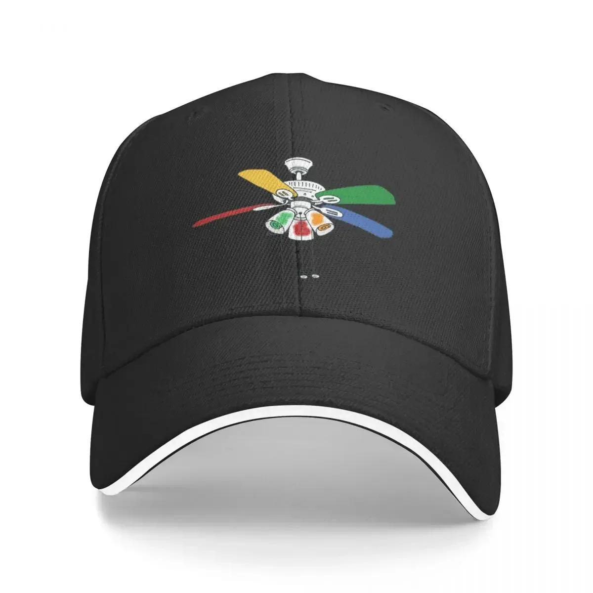 

Rainbow Ceiling Fan Baseball Cap Luxury Cap Hat Baseball Cap Men's Baseball Women's