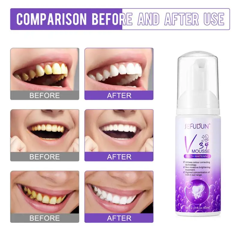 New Arrival V34 Series SEFUDUN Whitening Tooth Toothpaste Freshen Breath Remove Stain Oral Hygiene Clean Effectively Dental Care