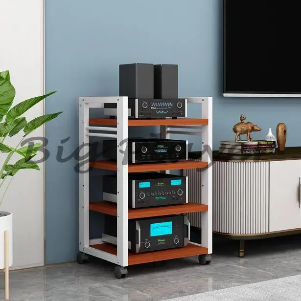 B-604 متعدد الطبقات مكبر للصوت رف مُضخّم صوت خزانة CD حمى الصوت تخزين الرف معدات المسرح المنزلي خزانة حامل القدم