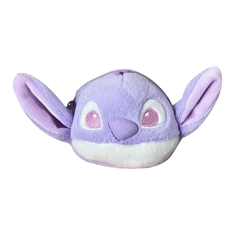 Disney Stitch-Llavero de felpa para niños, monedero, muñeco de Anime, mochila de dibujos animados Kawaii, colgante, bolso de juguete, encanto, amigos, regalos de cumpleaños, nuevo