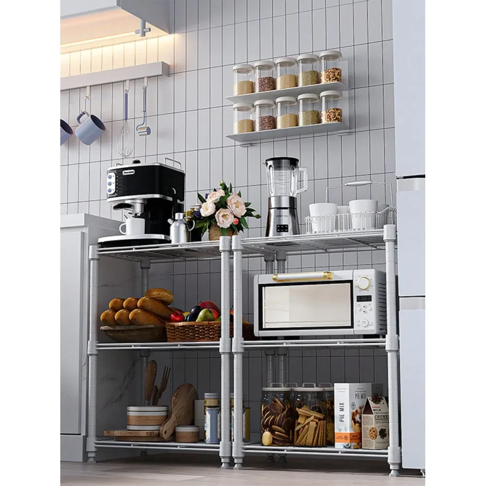 

Garage Shelving Storage Shelf Shelves 3Tier Portable Storage Book Shelf 500 Lbs Home Office Organizer Adjustable Standing Wire R